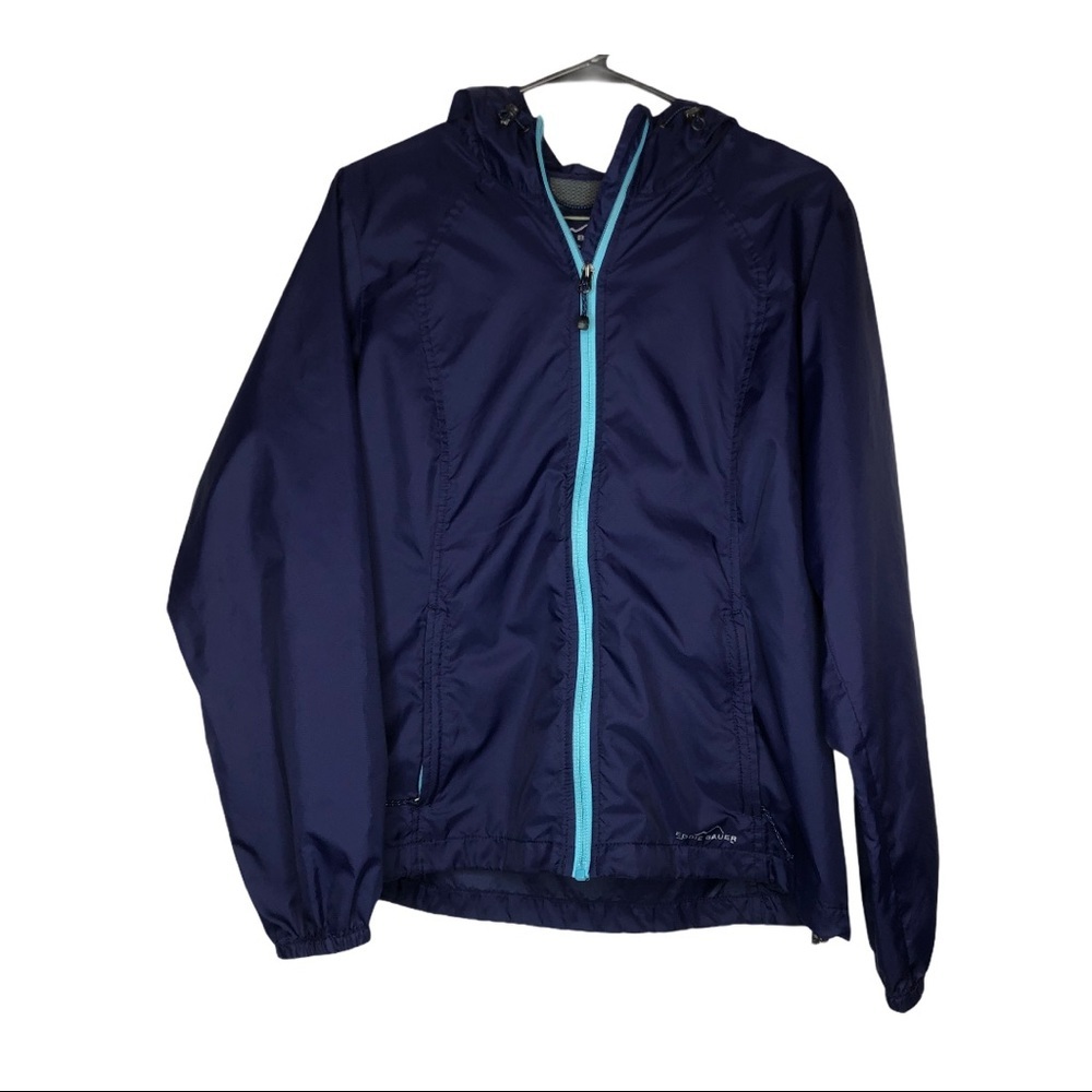 Eddie Bauer Dark Purple Zip Down Jacket